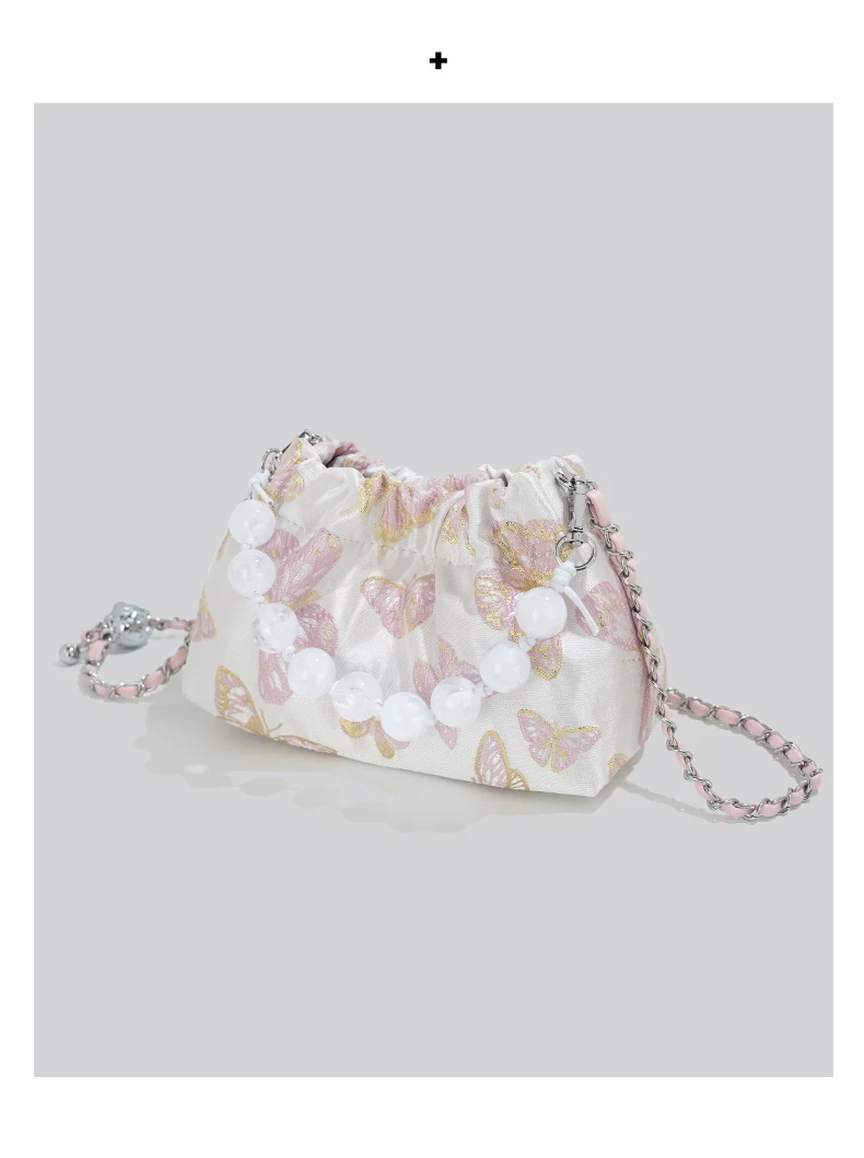 Bolsa Crossbody Feminina com Corrente e Laço, Estilo Balde, Charmosa e Funcional, Ideal para o Dia a Dia, Leve seus Essenciais com Elegância — foto 14