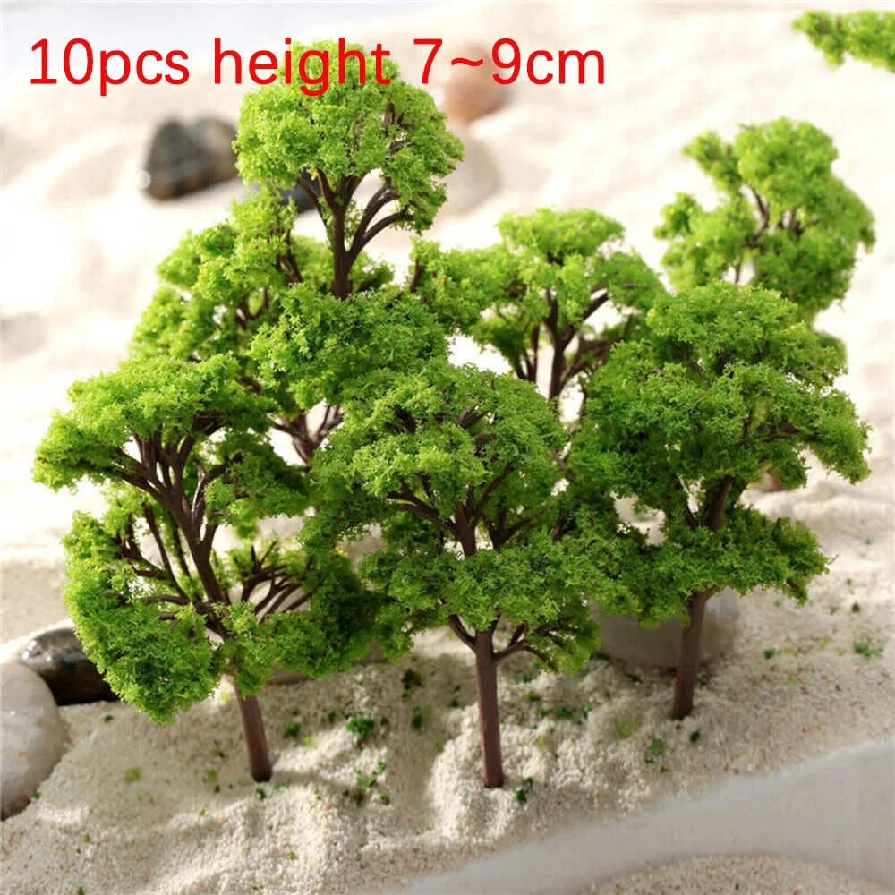 10pcs 9cm HO OO Scale Model Trees for Train Railroad Layout Diorama Wargame Scenery. Enhance your layouts and create rea — photo 6