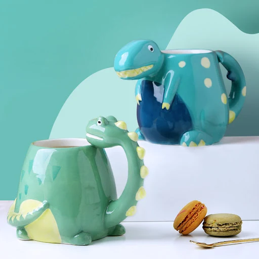 Title 4, Childrens Ceramic Milk Cup Oatmeal Cup Creativ...
