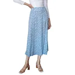 Jupe longue léopard européenne et américaine, taille haute, fente à la hanche. Élégance et confort pour un look tendance. — photo 18