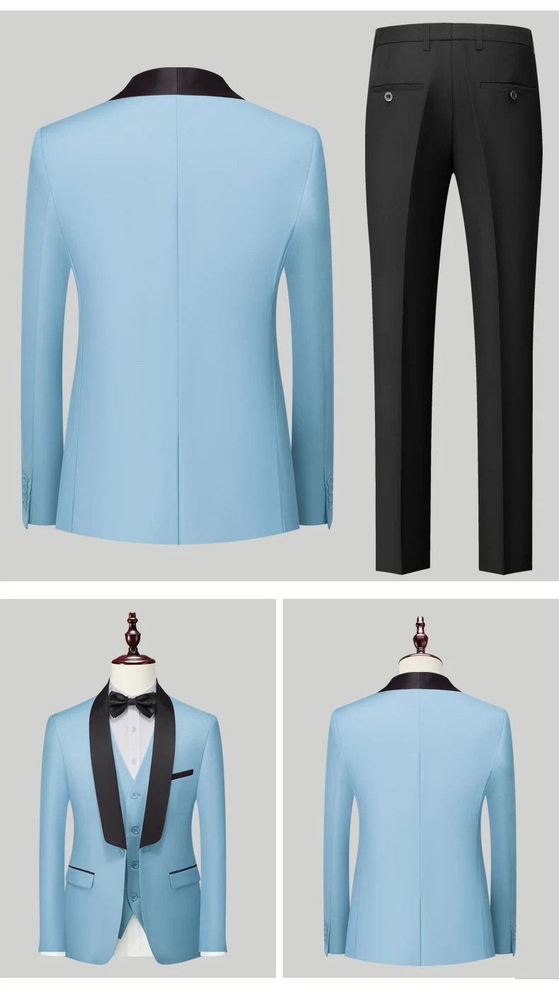 Title 19, Novo Terno Masculino de Três Peças Elegância Im...