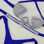 Nieuwe plak-kristallen voor badpak, hete verkoop! Europees en Amerikaans bikini, laat je stralen op het strand. Koop nu! — foto 10