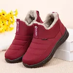 Winter Cotton Boots Old Beijing Cloth Shoes Fleece Lined Padded Warm Keeping for Elderly and Large Sizes Flat Bottom. — photo 12