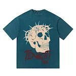American Style Retro Creative Skull Print Loose T-shirt. Enjoy comfort and express your unique style with this eye-catch — photo 3