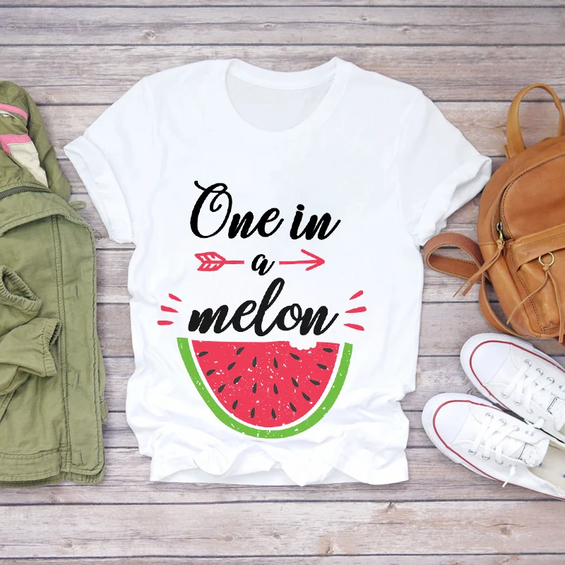 Title 6, Womens Fashionable Printed Short-sleeved T-shi...