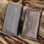 Men's Cowhide Skull Ghost Head Zipper Wallet, a unique and secure wallet for everyday use, featuring durable constructio — photo 1