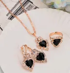 Heart shaped black