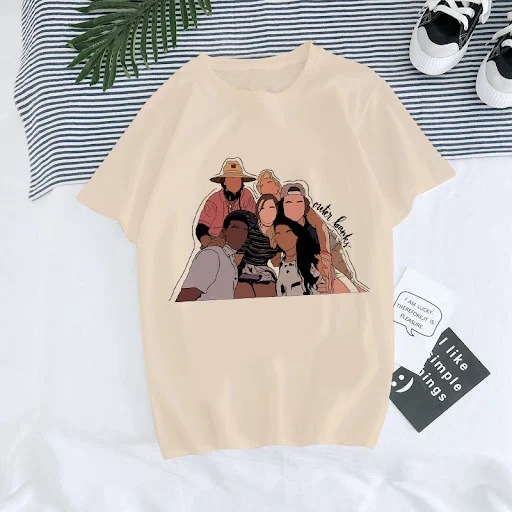 Title 5, European And American Digital Round Neck Printe...