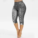 Digital Print Denim Sports Pocket Leggings Yoga Pants Plus Size from AliExpress WISH. Comfortable and perfect for fitnes — photo 1