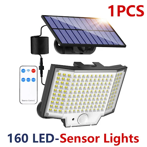Title 6, Outdoor Balcony Yard Lamp LED Solar Split Remot...
