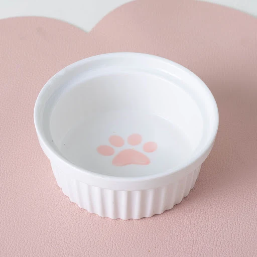 Title 13, Ceramic Double Cat Bowl Water Bowl Tall Diagona...