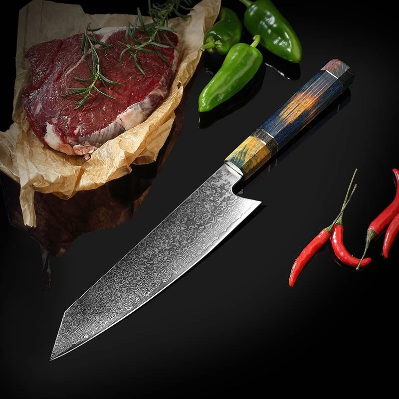 Title 4, Damascus Steel VG Household Chefs Kitchen Knif...