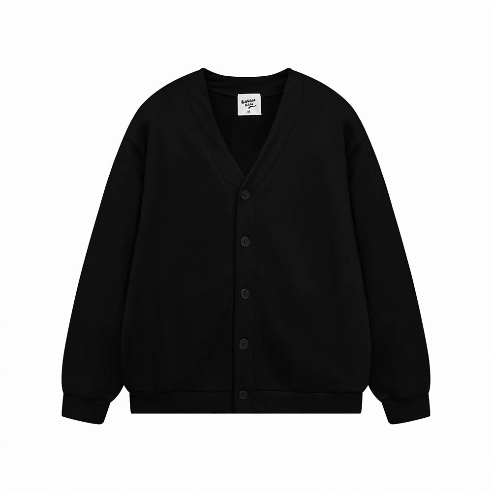 Moletom casual masculino de cor sólida, com caimento solto. Conforto e estilo para o dia a dia, perfeito para um visual descontraído e moderno. — foto 4