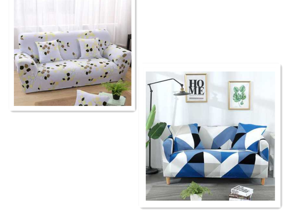 Elastische Sofabezüge schützen und verschönern Ihr Sofa. Perfekte Passform, einfach anzubringen und zu waschen. Erneuern Sie Ihr Wohnzimmer. — foto 7