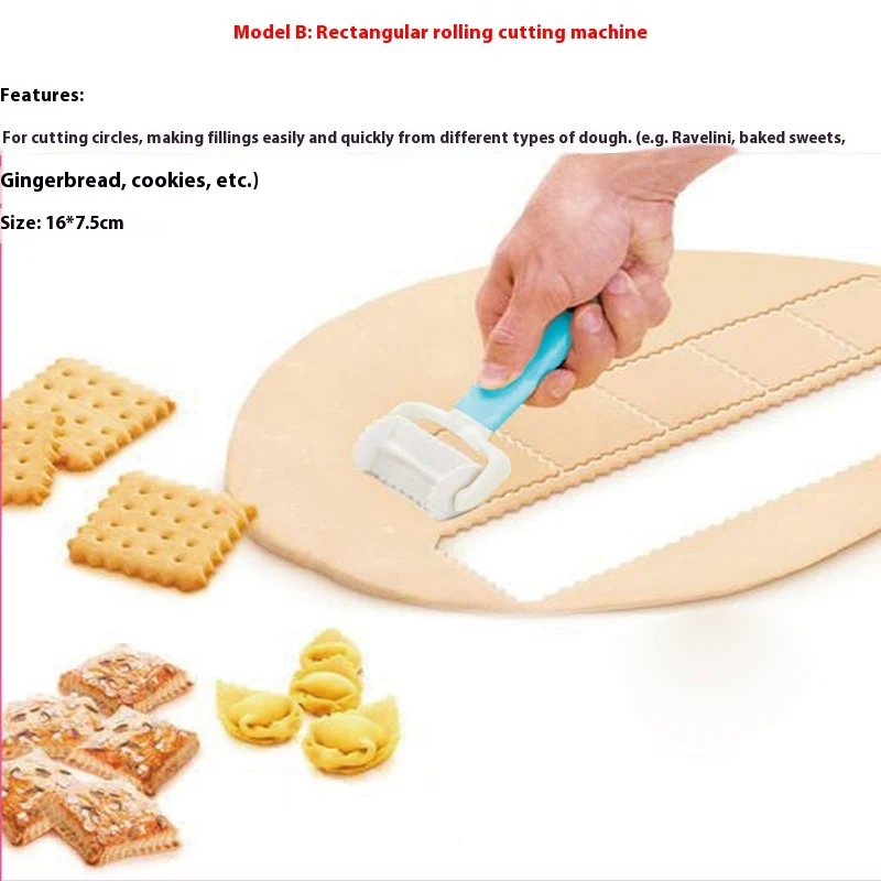 Wheel Knife Triangle Set Rectangular Round Cookie Cutter Mold Fondant Cake Tools for Cake Decoration and Baking Fun — photo 8