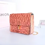 Geometric Symphony Laser Iridescent Lock One Shoulder Crossbody Bag — photo 1