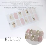 Gradient Nail Sticker 3D Fluorescent Color Nail Polish Film. Achieve stunning manicures effortlessly with vibrant, long- — photo 12