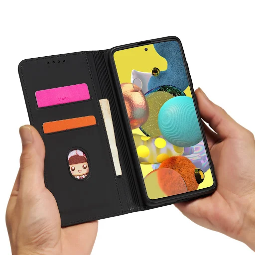 Title 10, Capa de couro para celular com proteção de cart...