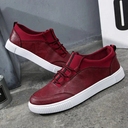 Title 10, White lace-up PU leather shoes for women, styli...