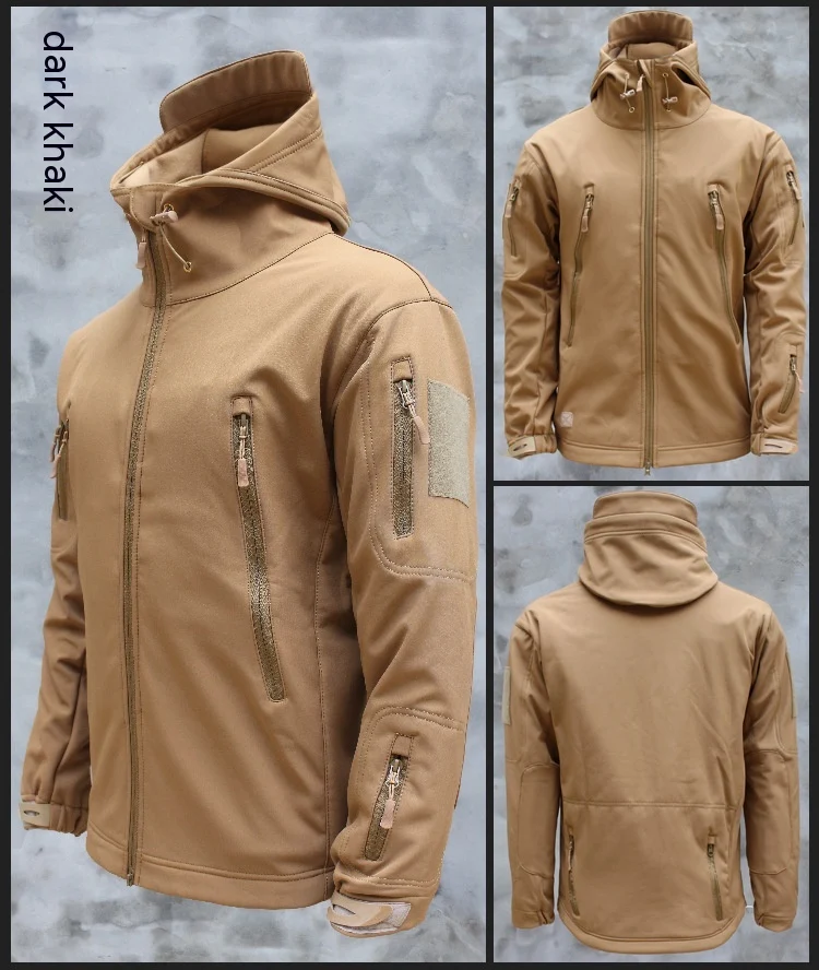Title 7, Jaqueta tática masculina com fleece à prova de ...