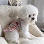 Dog Thin Striped T-Shirt Pet Sling Clothes Stylish and comfortable dog apparel. Perfect for walks, travel and carrying y — photo 7