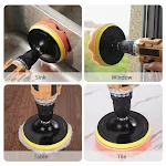 Kit de polimento para beleza automotiva 34 polegadas 6 peças esponja, roda, lã, placa, enceramento, prato, lixamento plano e ondulado — foto 11