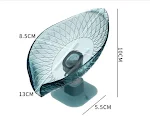 Saboneteira em formato de folha com ventosa. Mantém seu sabonete seco e limpo, com design drenante. Fácil de instalar e ideal para o banheiro. — foto 3