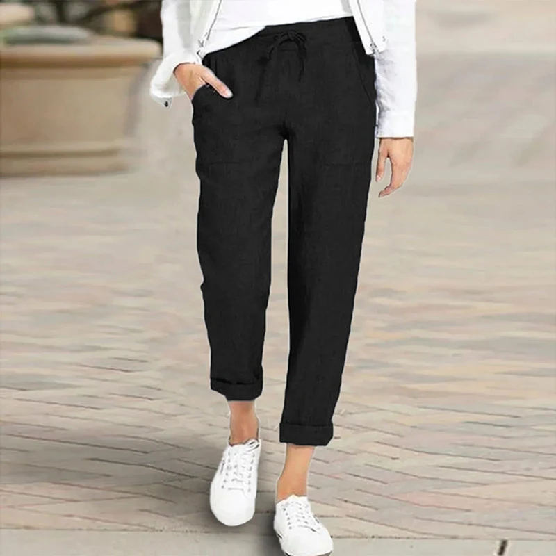Oversized cotton and linen slacks. Experience ultimate comfort and style. These breathable pants are perfect for casual — photo 2