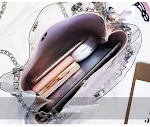 Transparante Jelly Bag met Ketting voor Dames, Modieuze Schoudertas, Ideaal voor Zomer en Uitgaan, Lichtgewicht en Waterdicht — foto 2