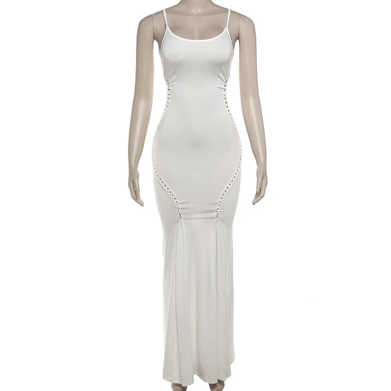 Title 2, Womens U-collar Pleated High Waist Slim Fit Dress
