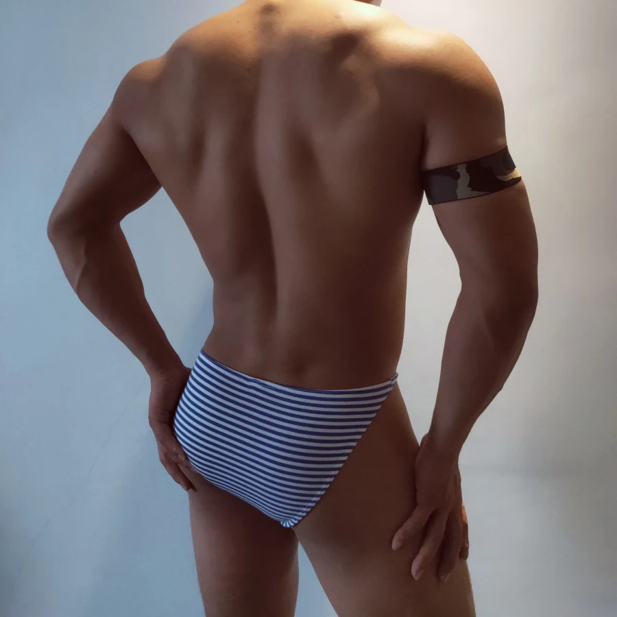 Striped sea triangle shorts for ultimate comfort and style. Perfect for the beach, pool, and summer adventures. Enjoy th — photo 3