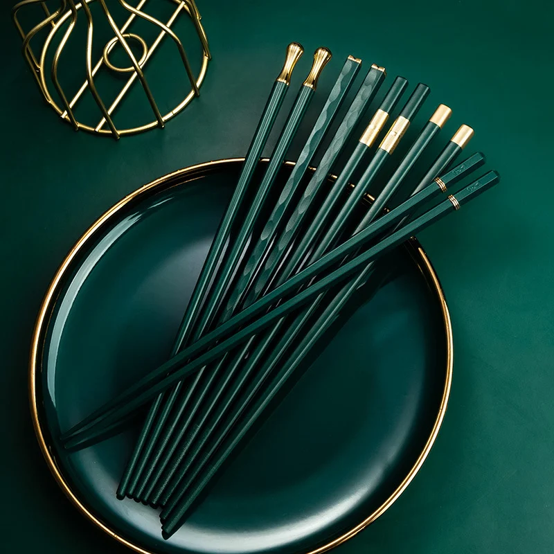Title 5, Anti-slip High Temperature Alloy Chopsticks Set...