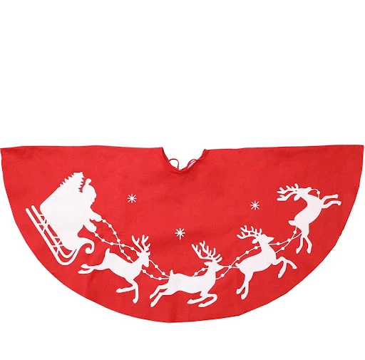 Title 5, Saia de árvore de Natal com estampa de alce Dec...