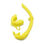 Portable foldable silicone snorkel tube for diving. Easy to use diving breathing pipe for snorkeling and swimming. Snork — photo 4