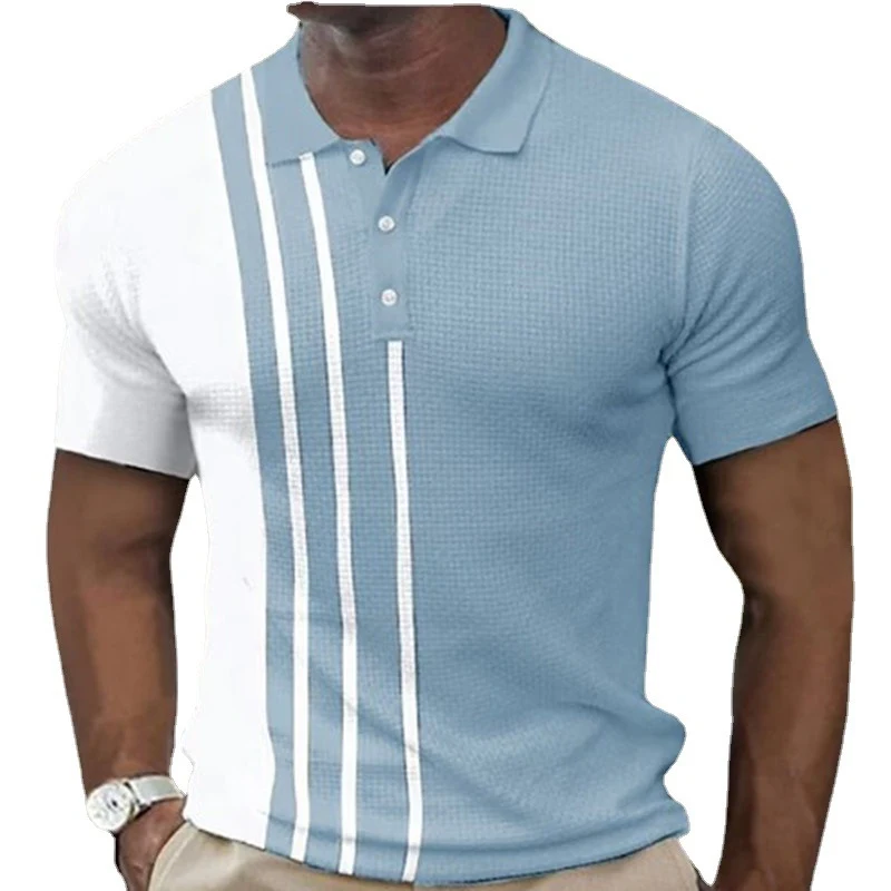 Summer European And American Golf Shirt Men Breathable and lightweight Comfortable and stylish design Perfect for warm w — photo 9