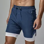 Four-sided stretch running shorts, quick-drying, double layer, designed for ultimate comfort and performance for runners — photo 5