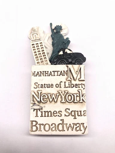 Title 3, New York Travel Souvenir Fridge Magnet featurin...
