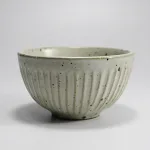 Milky white stoneware bowl