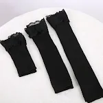 Knitted Black and White Lace Mid-length Cotton Sleeves Enhance Your Style with These Versatile and Elegant Fake Sleeves — photo 7
