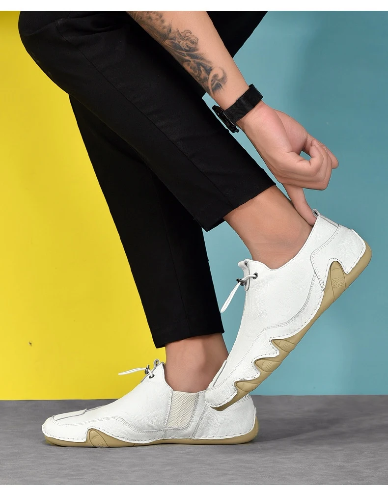 Title 3, Heren sportschoenen in grote maten van echt lee...