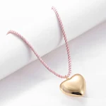 Colar feminino com corda de amor tridimensional brilhante, perfeito para adicionar um toque romântico e elegante ao seu visual. — foto 6