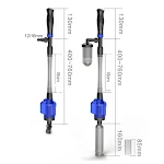 3 In 1 Fish Tank Aquarium Suction Sand Washer Electric Syphon Operated Cleaner Vacuum Gravel Siphon Filter Water Changer — photo 3