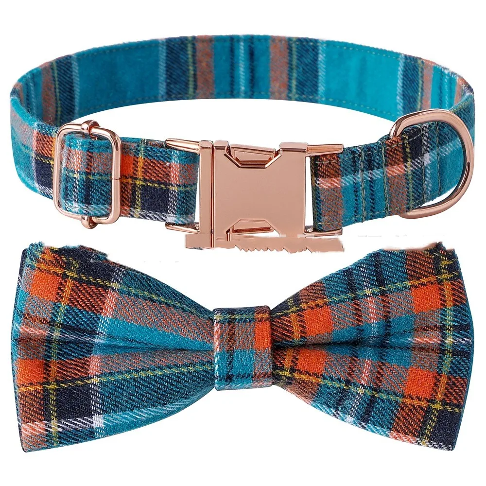 Title 4, Pet Bow Dog Collar with Metal Buckle. Stylish a...