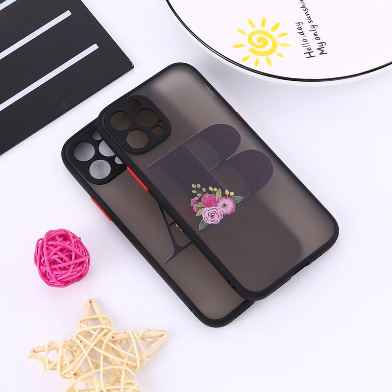 Title 6, Flower Letters iPhone 12 XR Black Custom Phone ...