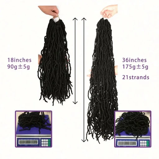 Title 5, Earthworm Crochet Chemical Fiber Wig for natura...
