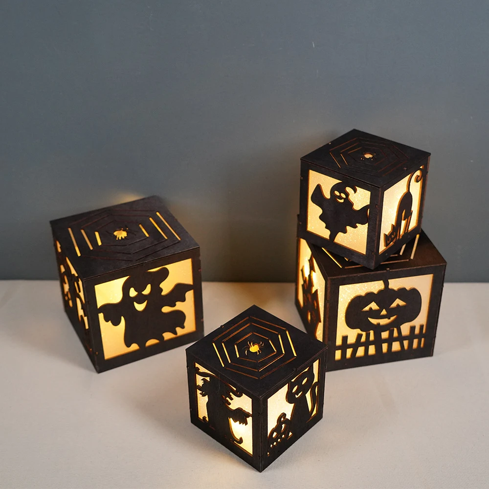 Title 1, Halloween LED light arrangement props create a ...