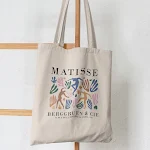 Bolsa de ombro de lona com estampa de cogumelo borboleta, elegante e prática para transportar seus itens essenciais com conforto. — foto 21
