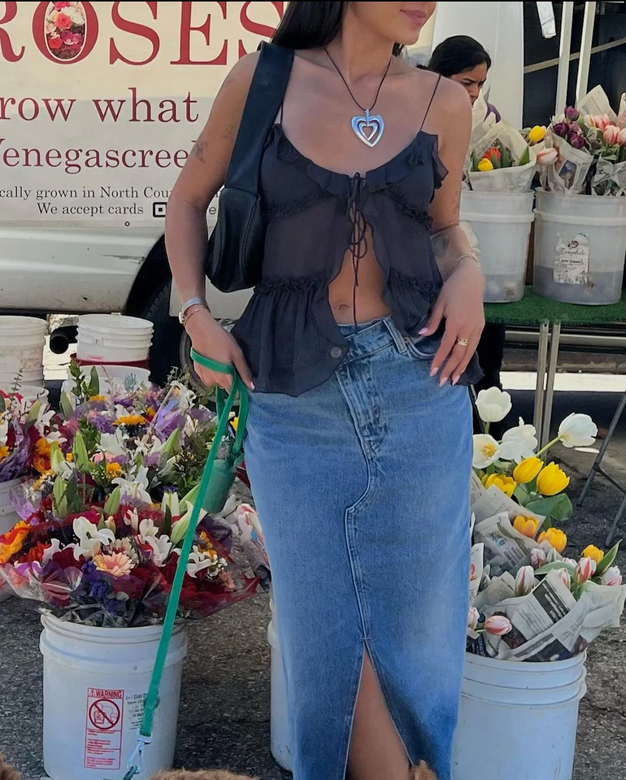 Spring and Summer Fashion Translucent Ruffled Tied Camisole. Breathable and stylish, perfect for warm weather. A must-ha — photo 10