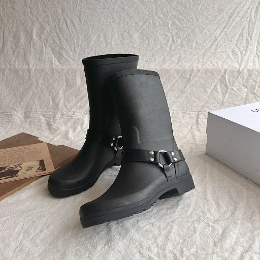 Title 15, Waterproof Below The Knee Buckle Knight Boots –...