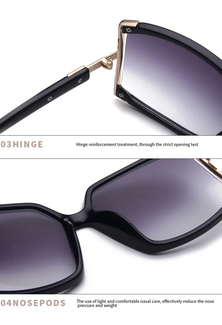 Title 23, Fashion Womens Large Frame Square Sunglasses